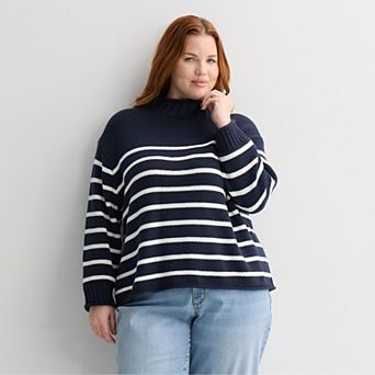 Plus Size Sonoma Goods For Life® Rollneck Pullover Sweater