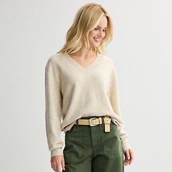 Women's Sonoma Goods For Life® Lightweight V-Neck Sweater
