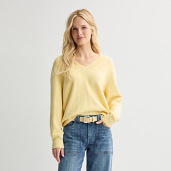 Women's Sonoma Goods For Life® Lightweight V-Neck Sweater
