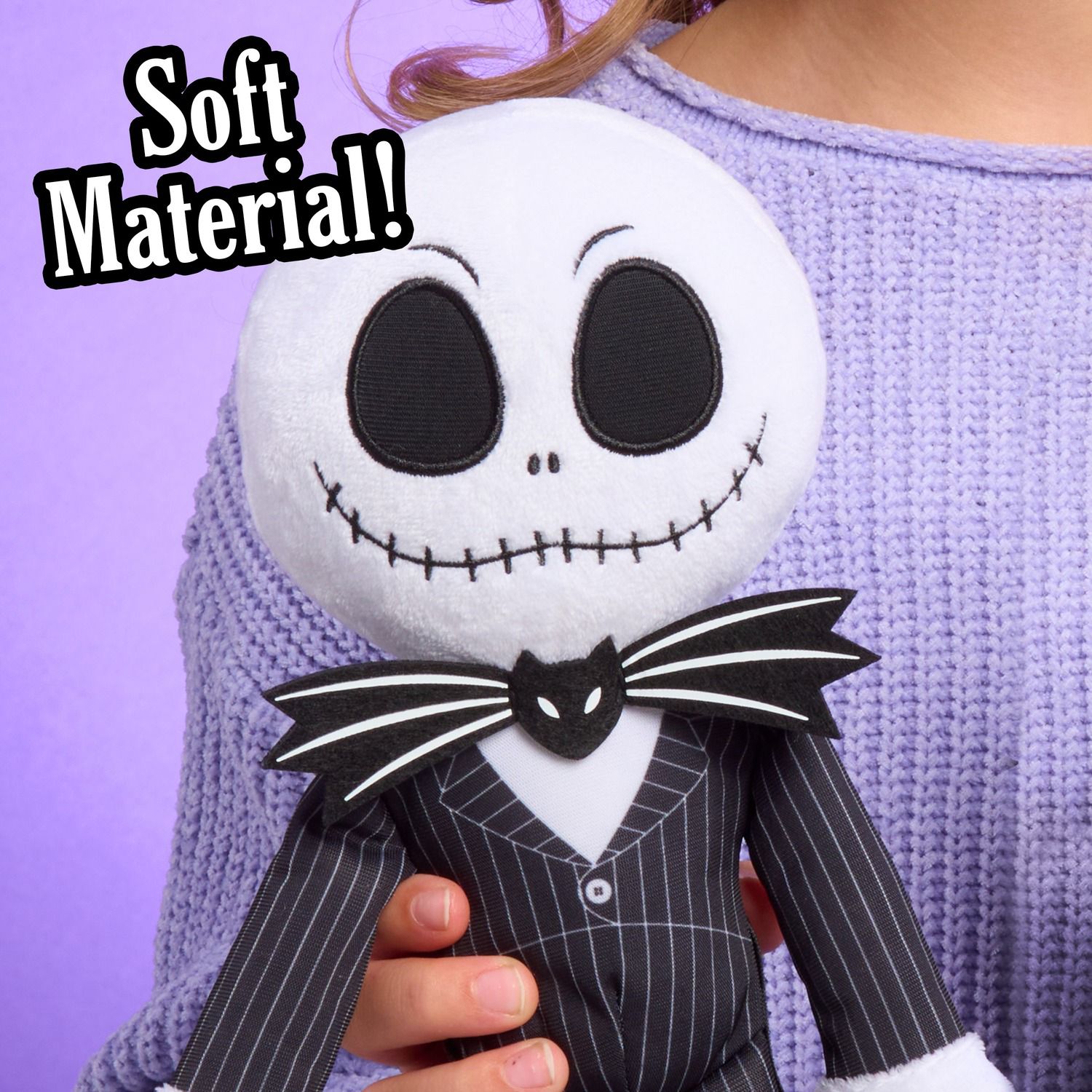 Детские мягкие игрушки Kohl's Cares Disney's Tim Burton's The Nightmare Before Christmas Jack Skellington Plush Toy and Book Bundle — фото 2