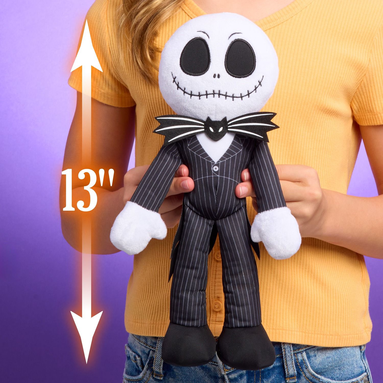 Детские мягкие игрушки Kohl's Cares Disney's Tim Burton's The Nightmare Before Christmas Jack Skellington Plush Toy and Book Bundle — фото 3