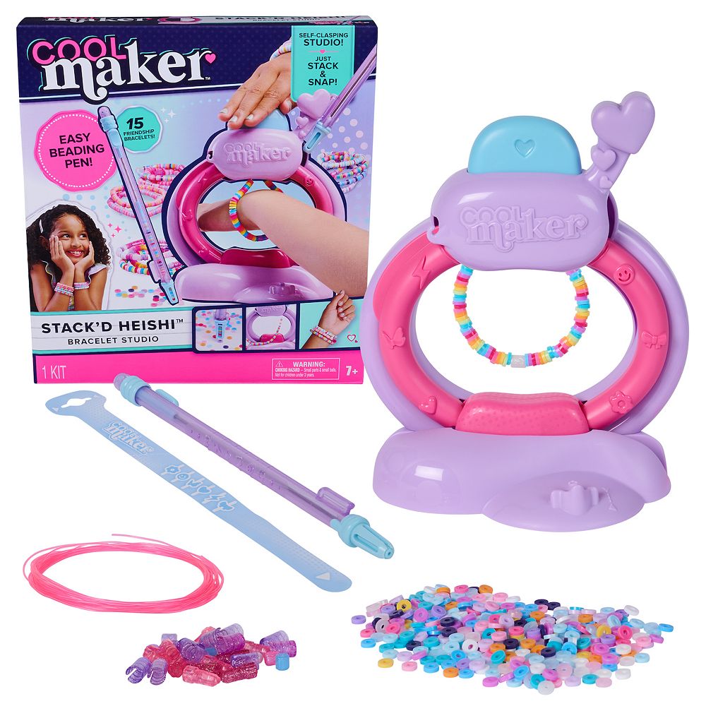 Cool Maker Stack'd Heishi Studio Bracelet Making Kit with Easy
