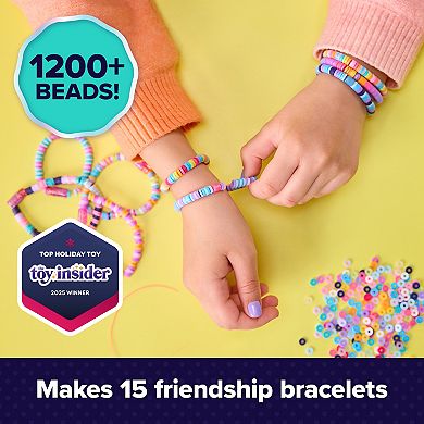 Cool Maker Stack'd Heishi Studio Bracelet Making Kit with Easy Beading Pen & 1200 Beads