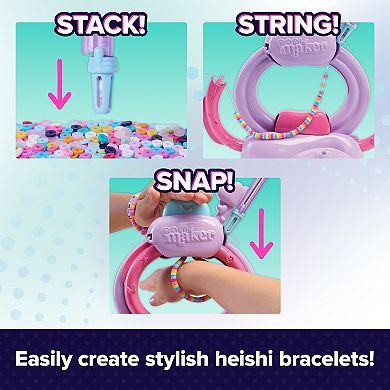 Cool Maker Stack'd Heishi Studio Bracelet Making Kit with Easy Beading Pen & 1200 Beads
