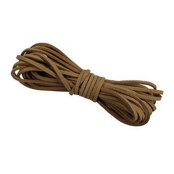 5.5 Yards x 3mm Faux Suede Leather Cord, Leather Lace String for Beading Making DIY Crafts