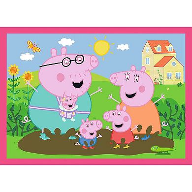 Trefl 4 in 1 (12, 20, 24 & 15 Piece) Jigsaw Puzzle - Peppa Pig Loves Adventures