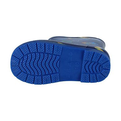 Wootie Little Boy's Waterproof Dino Print Rain Boots