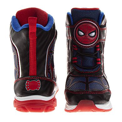 Marvel SpiderMan Snow Boots Boys - Waterproof Warm Lined Hook & Loop (Toddler/Little Kid)