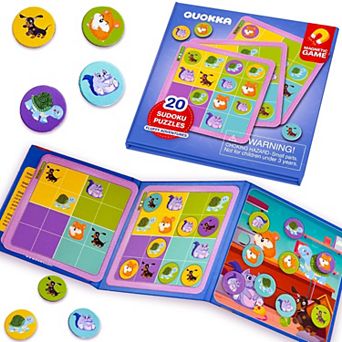 QUOKKA Magnetic Toddler Puzzles Ages 2-4 - Travel Games for Kids 4-6 Boys and Girls