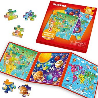 QUOKKA Magnetic Toddler Puzzles Ages 2-4 - Travel Games for Kids 4-6 Boys and Girls