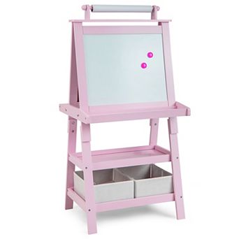 3-in-1 Double-Sided Art Easel with Storage - Pink