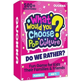 QUOKKA Card Game 500+ Questions What Would You Choose? Challenge for Kids & Adults - Pop Culture