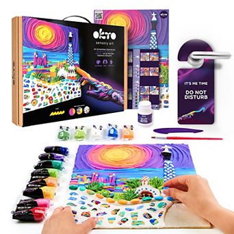 OKTO Air-Dry Clay 3D Painting Kit #parkguellbarcelon (11.8 x 15.7 in)