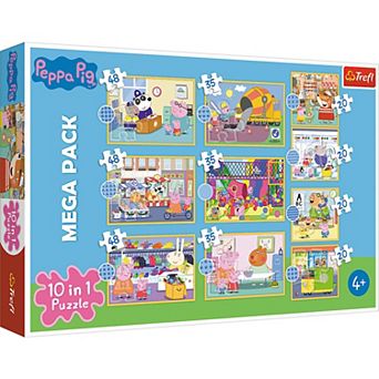 Trefl 10 in 1 (20, 35 & 48 pc Puzzle - Meet Peppa Pig Jigsaw Puzzle