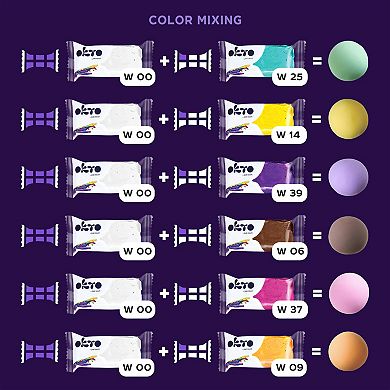 OKTO Air-Dry Clay Compound Colours L Air Clay Compound White (nan)