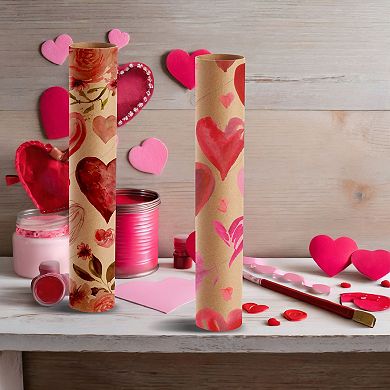 12 Pack Cardboard Tubes for Crafts, Brown Rolls for DIY Projects (1.75 x 10 In)