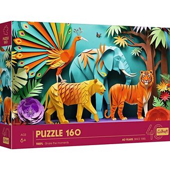 Trefl Kids 40th Anniversary Jungle 160 pc Paper Art Puzzle