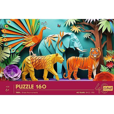 Trefl Kids 40th Anniversary Jungle 160 Piece Paper Art Puzzle