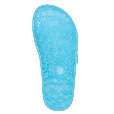 Kids Double-Buckle Jelly Slide Sandal