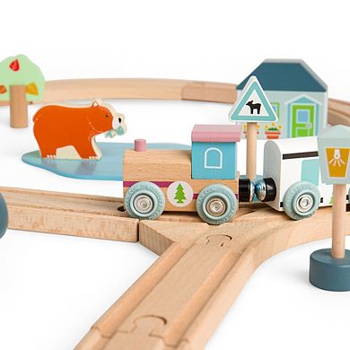 Woodland Animal Train Set