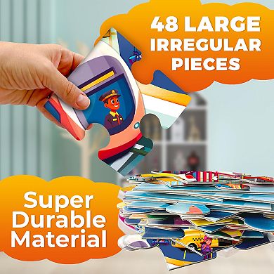 QUOKKA Giant Floor Puzzle for Kids Ages 4-6 2x3 Feet Extra-Thick 48 Pieces Toddler Puzzle Ages 3-8