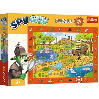 Trefl Kids 24 pc Puzzle - Spy Guy - Safari - The Treflik Family