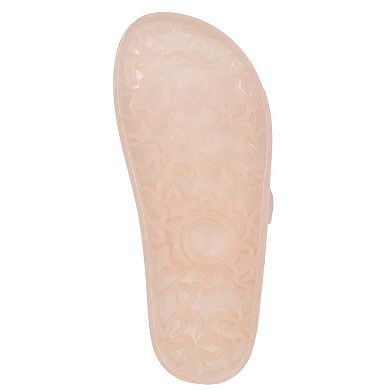 Kids Double-Buckle Jelly Slide Sandal