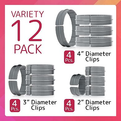 Quilting Rings - Variety 12 Pack - 2,3,4 Inch Diameter Quilt Clip