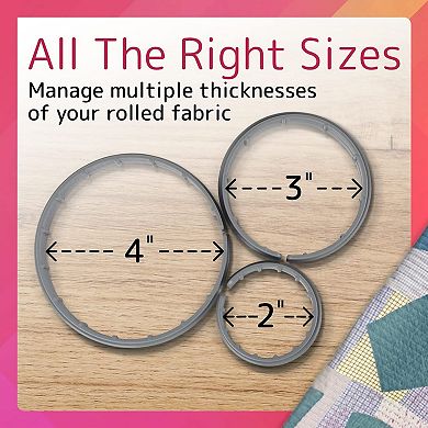 Quilting Rings - Variety 12 Pack - 2,3,4 Inch Diameter Quilt Clip