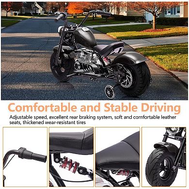 36V Kids Ride On Dirt Bike, Electric Off-Road Motorcycle with 16.5 Mph Top Speed, Spring Suspension