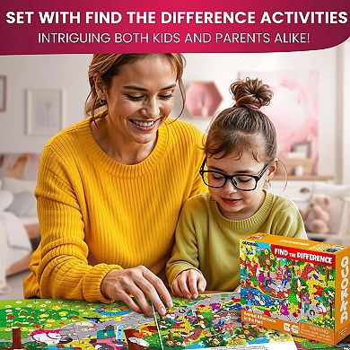 QUOKKA 100 Piece Floor Jigsaw Puzzles for Kids, 3 SET