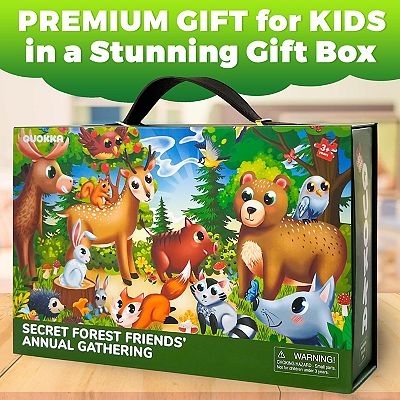 QUOKKA Giant Forest Floor Puzzle 48 Pieces For Kids 3-6 - 2x3 Feet