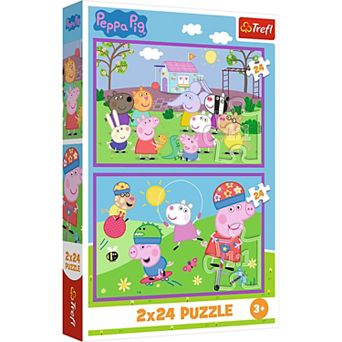 Trefl Kids Peppa on the Playground 2x24 pc Jigsaw Puzzle