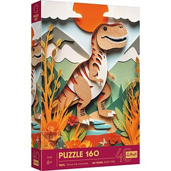 Trefl Kids 40th Anniversary Dinosaur 160 pc Paper Art Puzzle