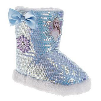 Disney Frozen Elsa Girls' Winter Boots Warm, Stylish, and Featuring Sequin Details (Toddler)