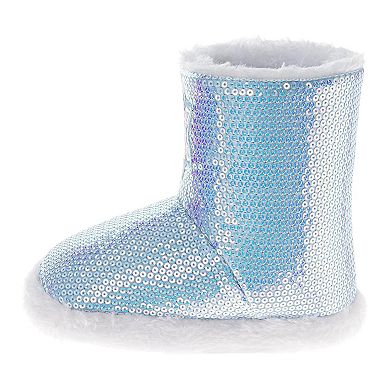 Disney Frozen Elsa Girls' Winter Boots Warm, Stylish, and Featuring Sequin Details (Toddler)