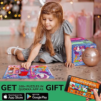 QUOKKA Puzzles for Toddlers 4-6 - 4 x 30 Pieces Puzzles for Kids Ages 3-4