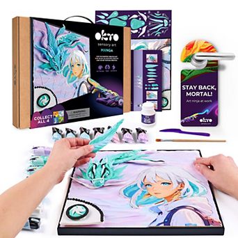 OKTO Air-Dry Clay 3D Painting Kit MANGA Air 29x29 (11.4 x 11.4 in)