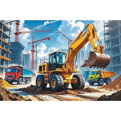 Trefl Kids Backhoe Loader Tractor 60 Piece Puzzle