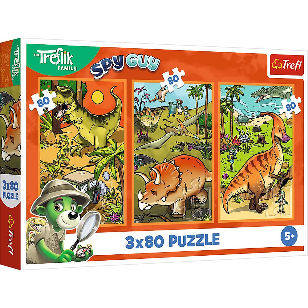 Trefl Kids The Treflik Family - Trefliks in the World of Dinosaurs 3X80 ...