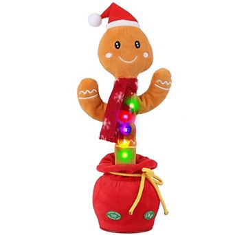 Kid Electric Dance Toy Christmas Elk Snowman Senior Penguin Plush Toy Interactive Sing Song Whirling