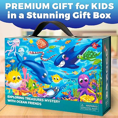 QUOKKA Giant Floor Puzzles for Kids Ages 3-6 2x3 Feet 48 Piece Puzzles Educational Activity