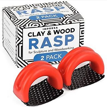 Clay & Wood Rasp Surform Tool for Sculpture & Woodworking [2 Pack]