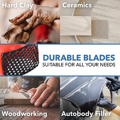 Clay & Wood Rasp Surform Tool for Sculpture & Woodworking [2 Pack]