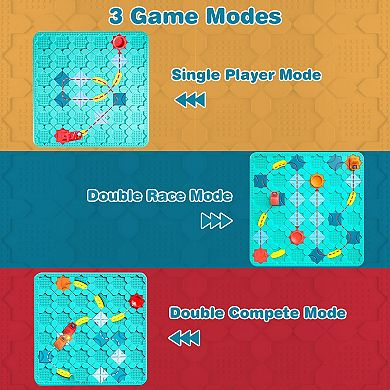 Kids Logical Road Builder Puzzle Toy Montessori STEM Board Game for Ages 38