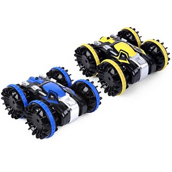 2Pack Amphibious RC Cars for Kids, 2.4 GHz Remote Control Boat