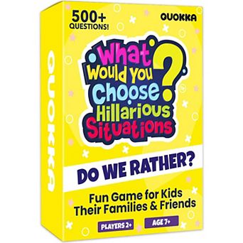 QUOKKA Card Game 500+ Questions What Would You Choose? Kids & Adults - Hilarious Situations