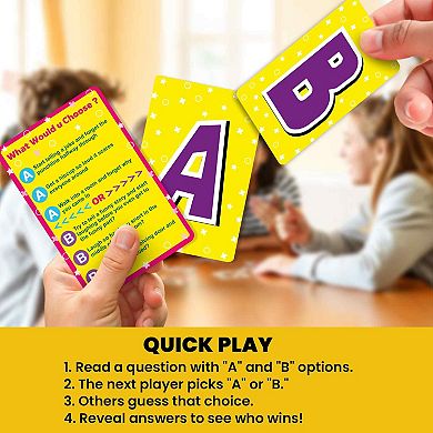 QUOKKA Card Game 500+ Questions What Would You Choose? Kids & Adults - Hilarious Situations