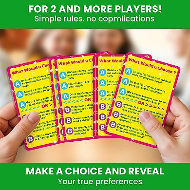 QUOKKA Card Game 500+ Questions What Would You Choose? Kids & Adults - Hilarious Situations