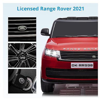 Licensed Land Rover Ride On Car with 2 Seat, Kids Cars to Drive with LCD Display, 3 Speeds